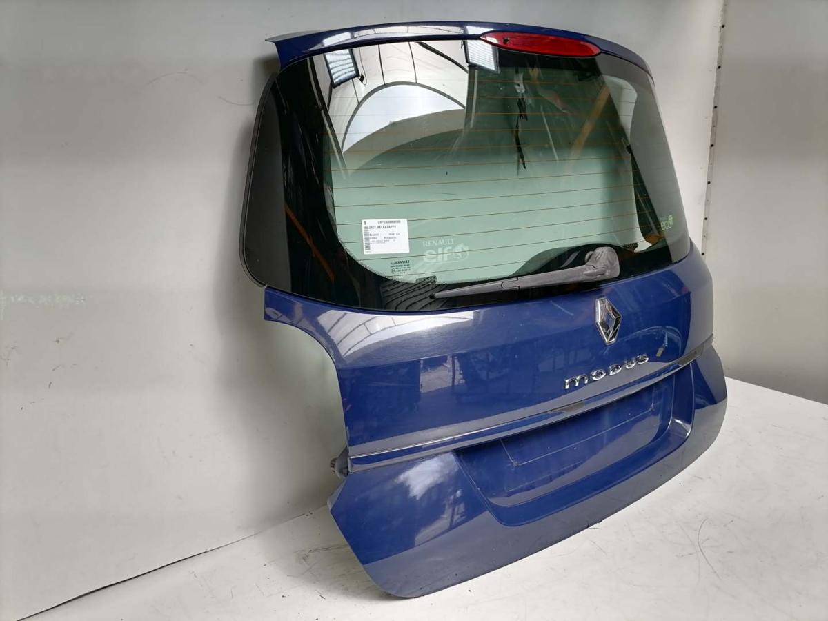 Renault Grand Modus original Heckklappe mit Heckscheibe OV460 K&ouml;nigsblau Bj.2008